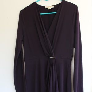 Michael Kors Dresses - Deep purple Michael Kors faux wrap dress Michael Kors Dresses - Deep purple Michael Kors faux wrap dress
